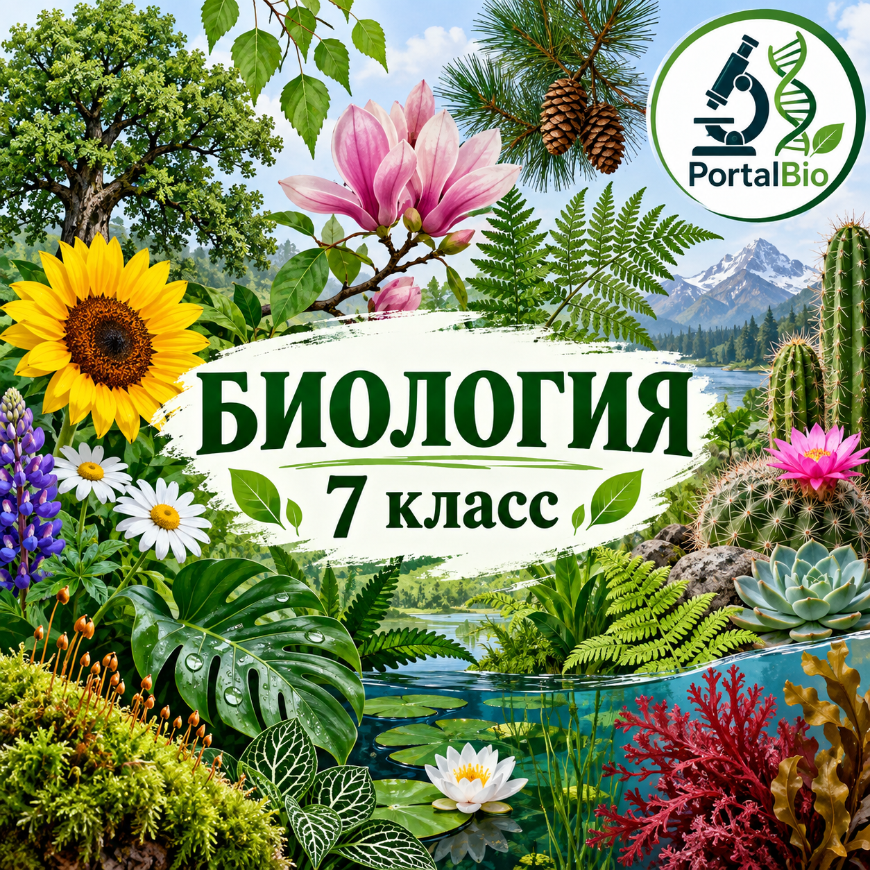 СКАЧАТЬ. 7 КЛАСС. УРОК №4. НИЗШИЕ РАСТЕНИЯ. ЗЕЛЕНЫЕ ВОДОРОСЛИ. | PortalBio