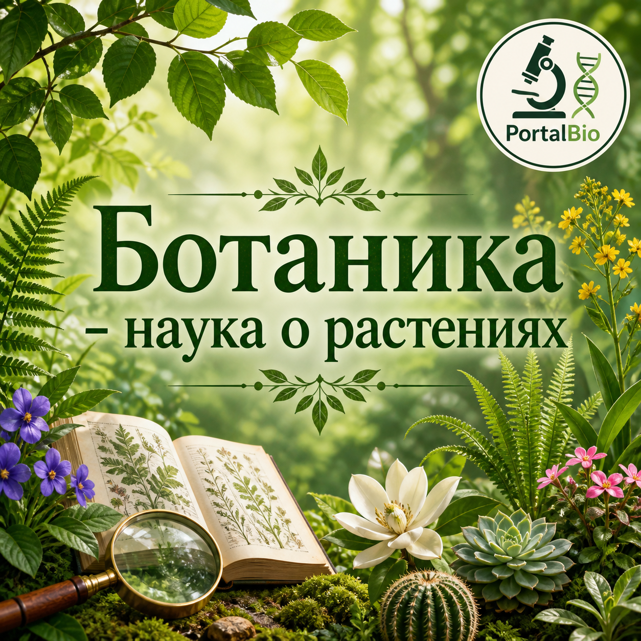 Ботаника - наука о растениях.