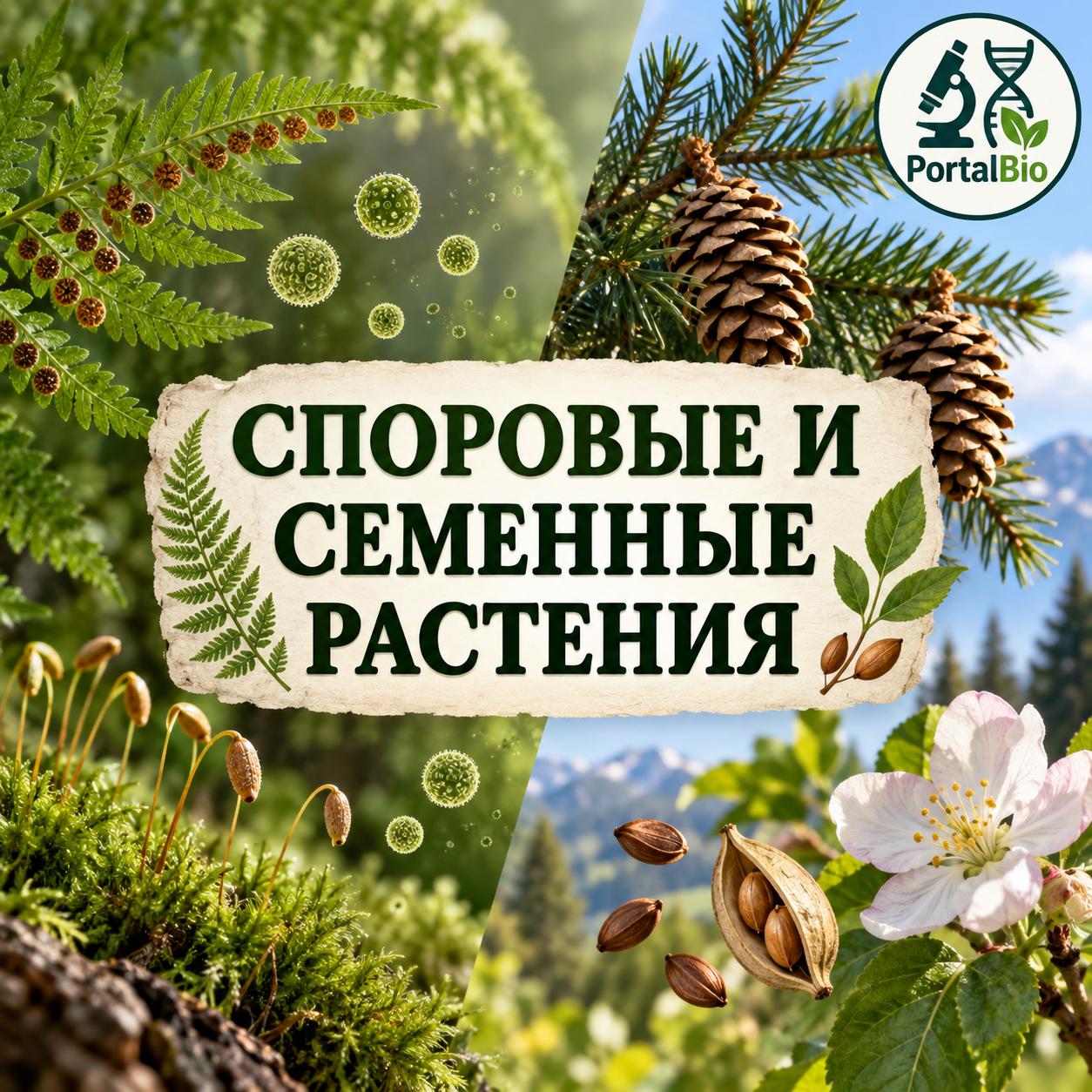 Урок №3. Споровые и семенные растения