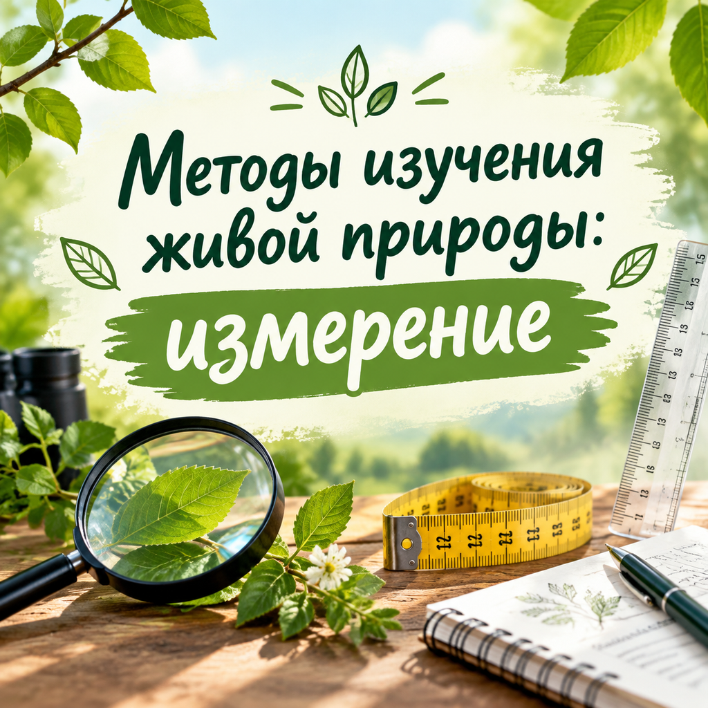 Методы изучения живой природы: измерение