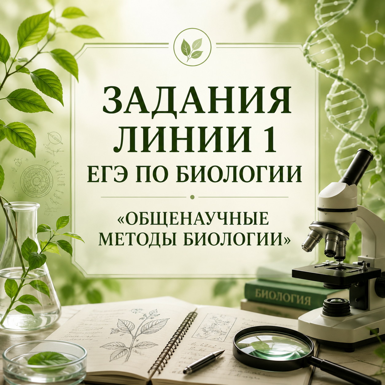 Задания линии 1. Общенаучные методы биологии.