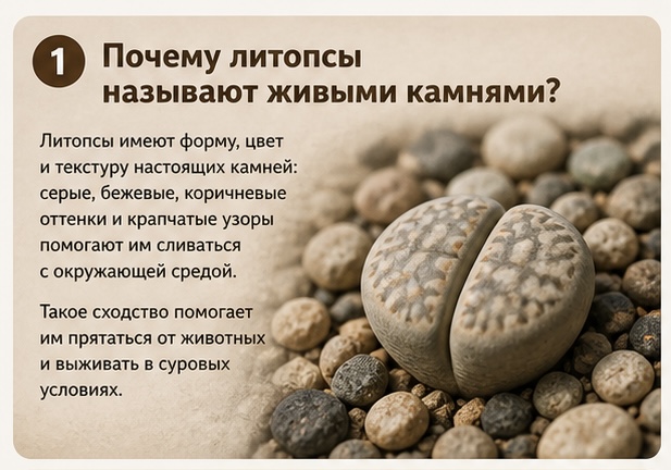 Литопсы живые камни