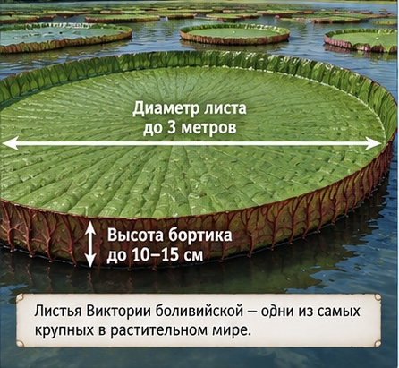 Размеры Виктории боливийской 